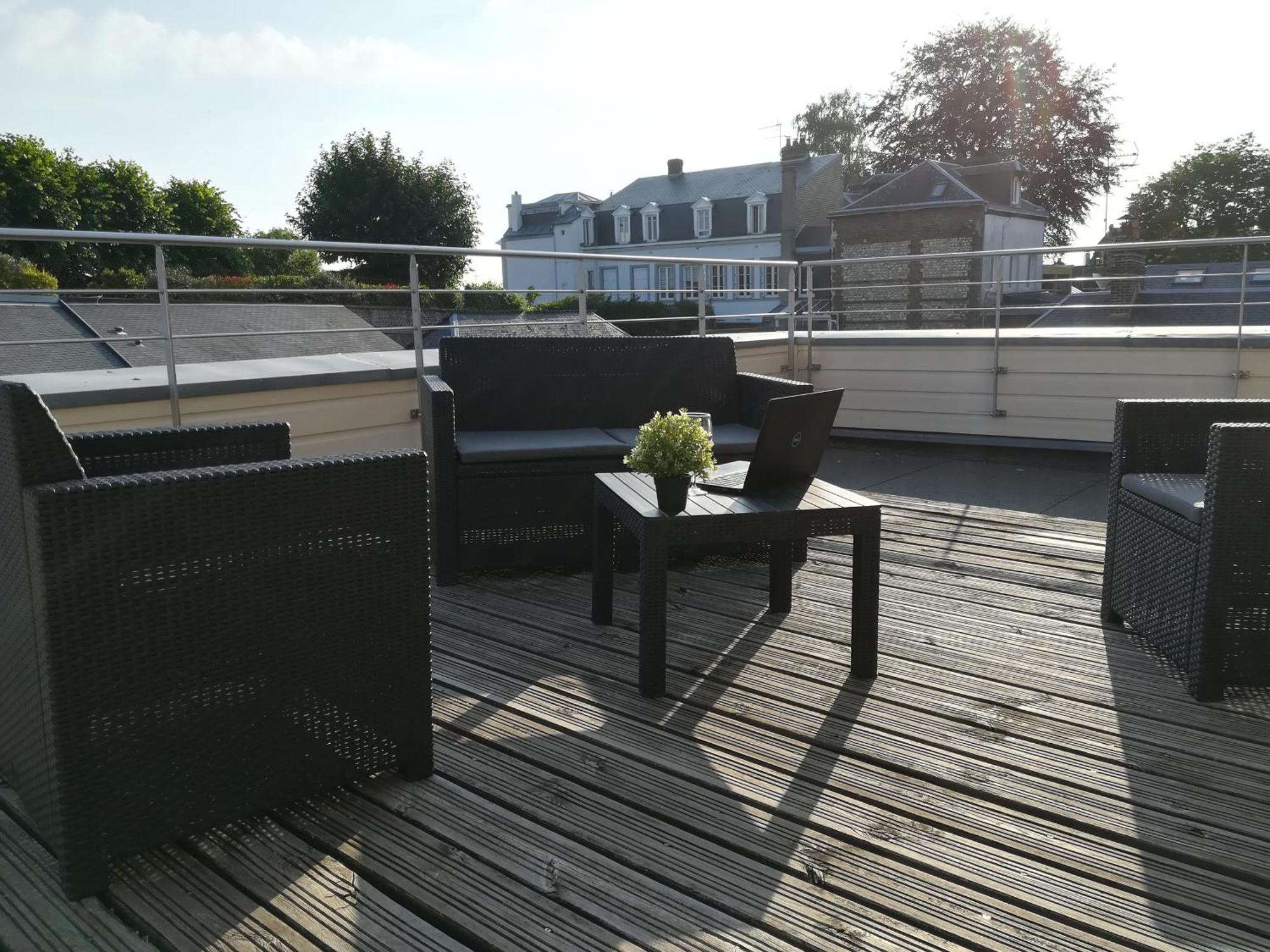 Le Canyon Rouen Centre By Myfrenchpat Terrasse & Parking Exteriör bild